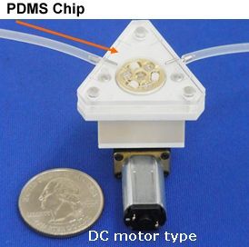 Chip-Schlauchpumpe DC-Motor